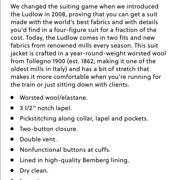 J.Crew Ludlow Italian Suit - Grey - Picture 6 of 8